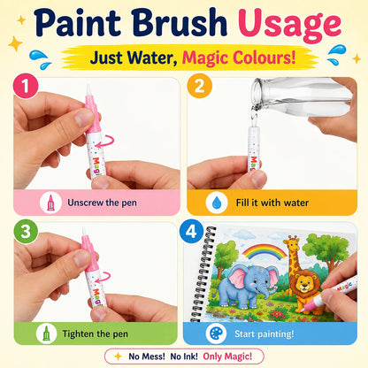 Magic Water Colouring Book