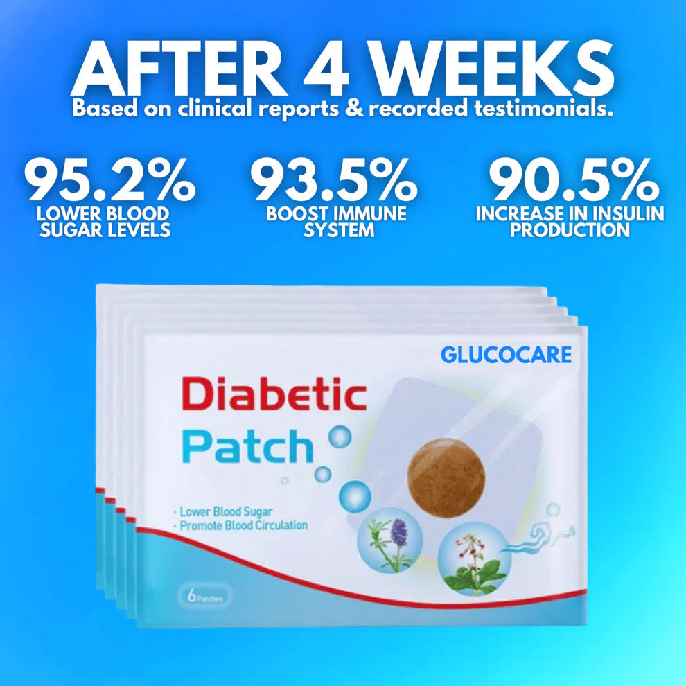 GlucoCare™ Blood Sugar Patches BUY 1 GET 1 FREE (Pack of 30)