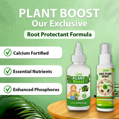 Natural Plant Care Combo -  Plant Boost with Safe Plant Sprays