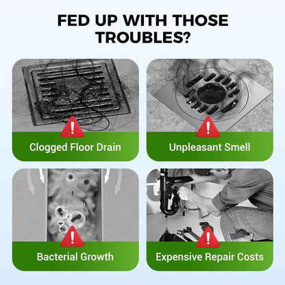 Pipe-Clearing Foaming Powder – Fast-Acting Drain Unclogger & Deodorizer - Pack of 4