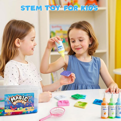Magic Water Elf Toy Kit - Aqua Art Water Fairy Gel Kit for Kids - 10 Colors Magic Gel Water Pets - DIY Squishy Maker Set - Make Your Own Squishies Toy Crafts Party Favor for Boys & Girls Ages 2-12