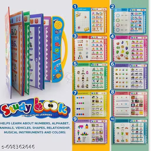 Earendelkids Intelligence Book Sound Book, make learning interactive