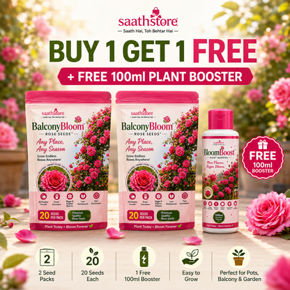 BalconyBloom Rose Seeds™ By SaathStore