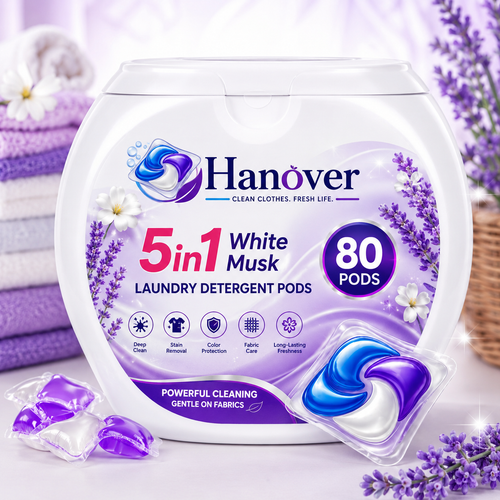 5-in-1 White Musk Laundry Detergent Pods (40+40 PODS)