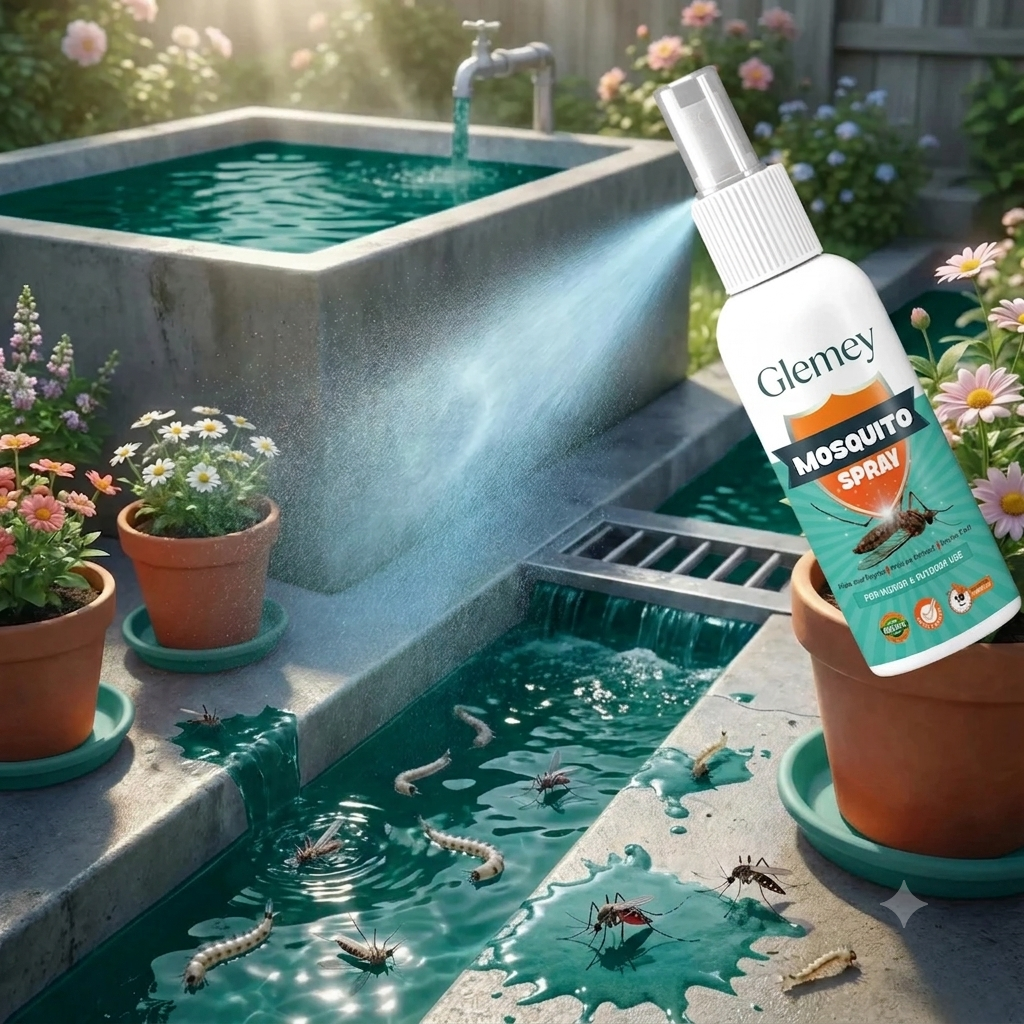Mosquito Repellent Spray for Home | Herbal Larvicide for Coolers, Garden & Outdoor | Natural & Long-Lasting | BUY 1 GET 1 FREE