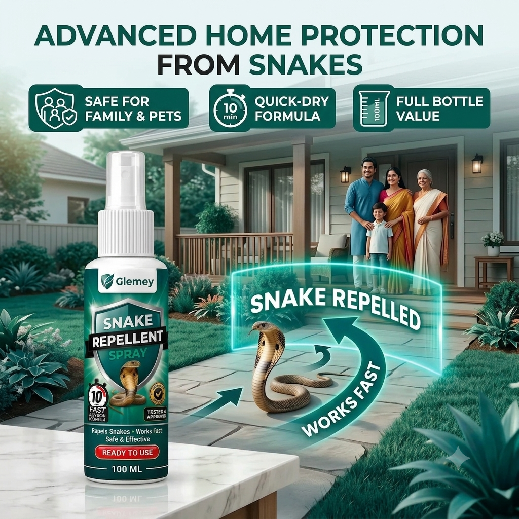Herbal Snake Repellent Spray for Home, Garden & Outdoor 100ml BUY 1 GRT 1 FREE