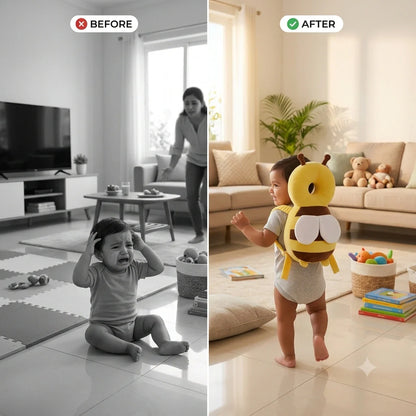ToddlerGuard™ - Head Protector Backpack | Adjustable Strap | Washable Cushion