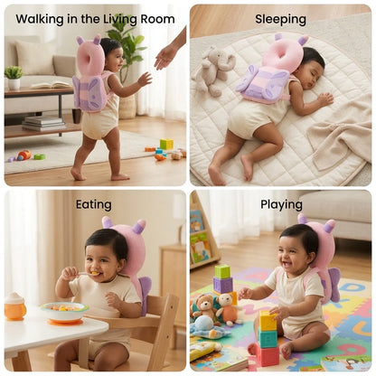 ToddlerGuard™ - Head Protector Backpack | Adjustable Strap | Washable Cushion