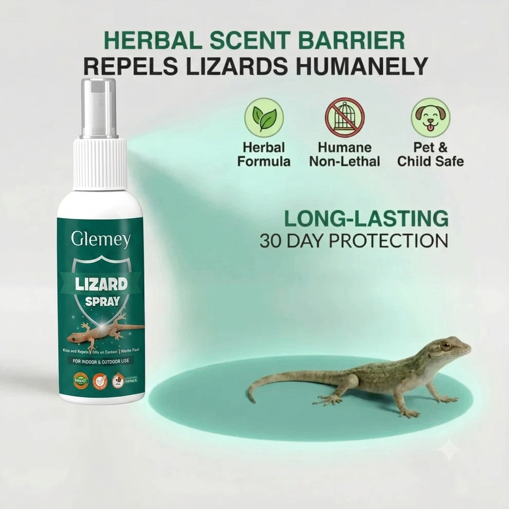 Lizard Repellent Spray for Home & Kitchen | Herbal & Natural Formula | Safe for Family