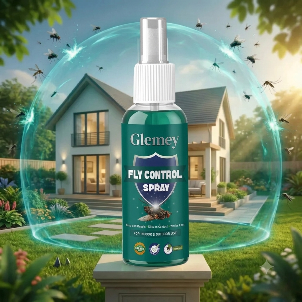 Fly Repellent Spray for Kitchen & Home | Herbal Fly Control Concentrate | Natural & Safe BUY 1 GET 1 FREE