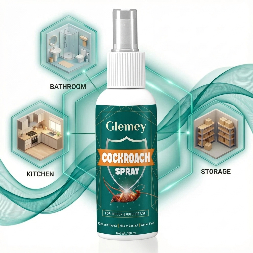 Cockroach Repellent Spray for Kitchen & Home | Herbal Non-Toxic Formula BUY 1 GET 1 FREE