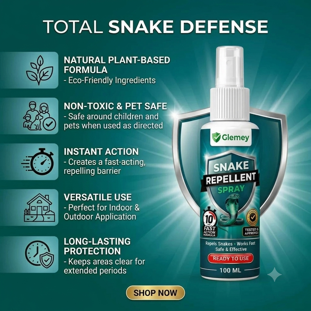 Herbal Snake Repellent Spray for Home, Garden & Outdoor 100ml BUY 1 GRT 1 FREE