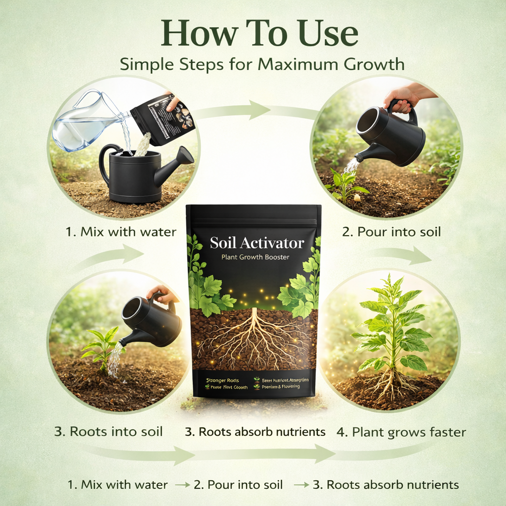 Soil Activator – Plant Growth Booster 🪴🚀 | BUY 1 GET 2 FREE