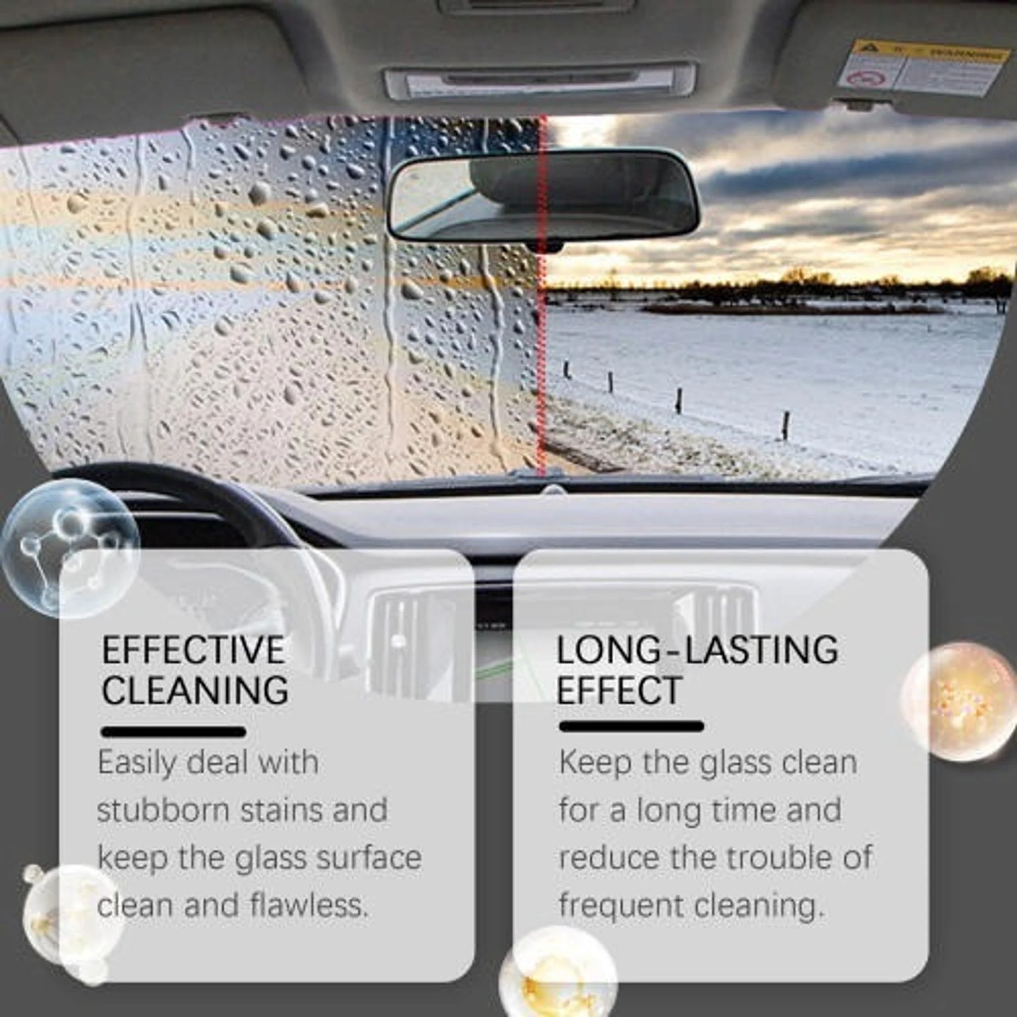 Instant Clear Car Glass Windshield Cleaning Liquid © ( BUY 1 GET 2 FREE )