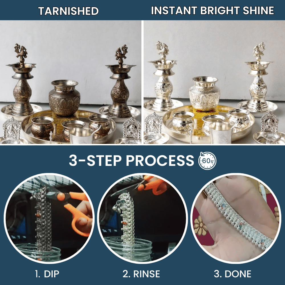 Instant Silver Cleaner  (Buy 1 Get 1 FREE 🔥 Summer Sale )