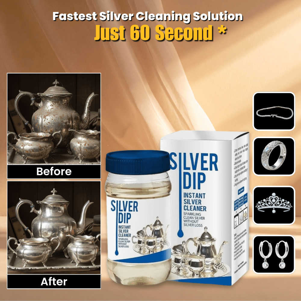 Instant Silver Cleaner  (Buy 1 Get 1 FREE 🔥 Summer Sale )